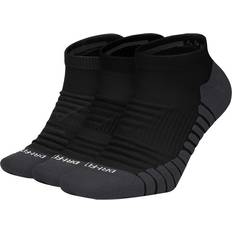 Bomuld - Dame - Fitness Tøj Nike Everyday Max Cushioned Training No-Show Socks 3-pack Unisex - Black/Anthracite/White