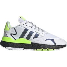 Adidas 2,5 - Herre - Snørebånd Sneakers adidas Nite Jogger M - Cloud White/Core Black/Signal Green