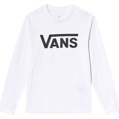 Vans Boy's Classic Long Sleeve T-shirt - White/Black (VN000XOIYB2)