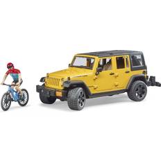 Bruder Legesæt Bruder Jeep Wrangler Rubicon with Mountain Mike & Cyclist
