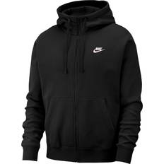 Nike Herre - Striktrøjer Overdele Nike Sportswear Club Fleece Full-Zip Hoodie - Black/White