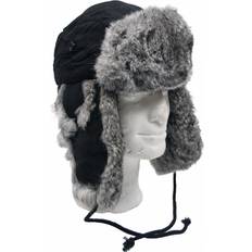 Max Fuchs Fur Hat Unisex - Black/Grey