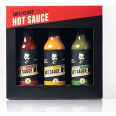 Chili Klaus Krydderier, Smagsgivere & Saucer Chili Klaus Classic Hot Sauce 14.7cl 3pack