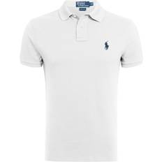 Hvid Polotrøjer Polo Ralph Lauren Short Sleeve Slim Fit Polo T-Shirt - White