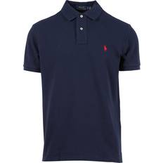 Slids - Slim Polotrøjer Polo Ralph Lauren Slim Fit Mesh T-Shirt - Navy/Red