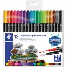 Hobbyartikler Staedtler Double Ended Permanent Pens 18-pack