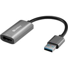 Sandberg Kabeladaptere Kabler Sandberg USB A-HDMI M-F Adapter