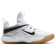12 - Unisex Volleyballsko Nike React HyperSet - White/Gum Light Brown/Black