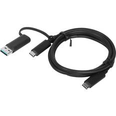 Lenovo USB-kabel Kabler Lenovo USB C-USB C/USB A 1m