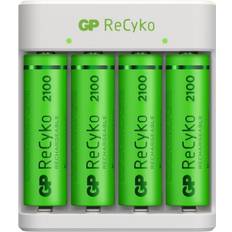 AA (LR06) - Oplader Batterier & Opladere GP Batteries ReCyko Standard Battery Charger E411 2100mAh 4xAA