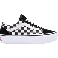Vans 50 - Dame Sneakers Vans Checkerboard Old Skool Platform W - Black/True White