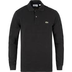 Lacoste Sort Overdele Lacoste Long Sleeve Classic Fit Polo Shirt - Black