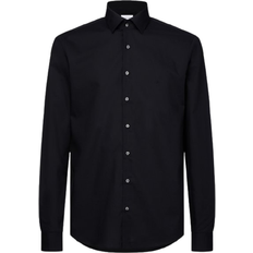 Calvin Klein Elastan/Lycra/Spandex Skjorter Calvin Klein Slim Poplin Stretch Shirt - DF Black