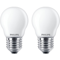 Philips E27 - Kugler LED-pærer Philips 7.8cm LED Lamps 2.2W E27 2-pack