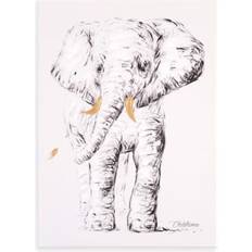Childhome Rød Børneværelse Childhome Oil Painting Elephant