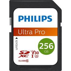 256 GB - Class 10 - SDXC - V30 Hukommelseskort Philips Ultra Pro SDXC Class 10 UHS-I U3 V30 256GB