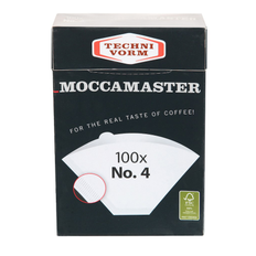 Moccamaster Tilbehør til kaffemaskiner Moccamaster Originale Kaffefiltre str. 1x4 - 100 stk.