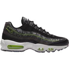 Nike 44 ⅓ - Herre - Snørebånd Sneakers Nike Air Max 95 M - Black/Smoke Grey/Light Bone/Electric Green