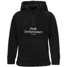 Fleece - Piger Overdele Peak Performance Jr Original Pile HZ Hood - Black (G76908-050)