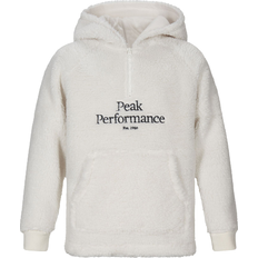Fleece - Piger Overdele Peak Performance Jr Original Pile HZ Hood - Offwhite (G76908-099)