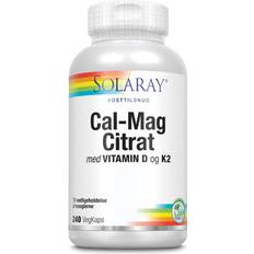 D-vitaminer Vitaminer & Mineraler Solaray Cal-Mag Citrate with Vitamin D 240 stk