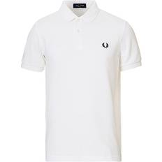 Fred Perry Herre Tøj Fred Perry Plain Polo Shirt - White/Navy
