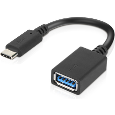 Lenovo USB-kabel Kabler Lenovo USB A-USB C 3.0 M-F 0.1m