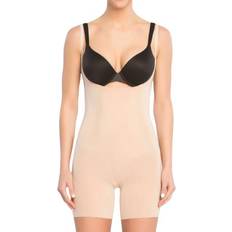 Spanx Beige Shapewear & Undertøj Spanx OnCore Open-Bust Mid-Thigh Bodysuit - Soft Nude