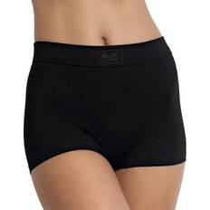 Dame - Elastan/Lycra/Spandex Trusser Sloggi Double Comfort Shorts - Black