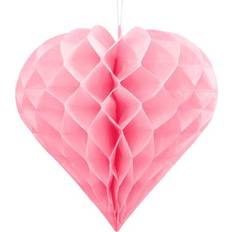 PartyDeco Honeycombs Heart 30cm Light Pink