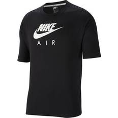 32 - Dame - Sort - XXL T-shirts Nike Women's Air Boyfriend Top - Black/White