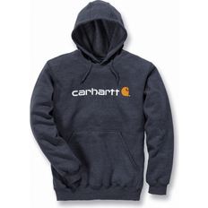 Carhartt Herre - Hoodies Sweatere Carhartt Signature Logo Hoodie - Dark Gray