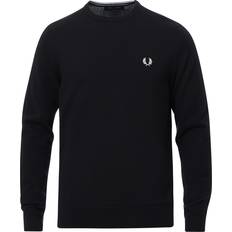 Fred Perry Herre Sweatere Fred Perry Classic Crew Neck Jumper - Black