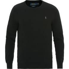 Polo Ralph Lauren Herre - S - Sweatshirts Sweatere Polo Ralph Lauren Pima Cotton Crew Neck Pullover Polo - Black