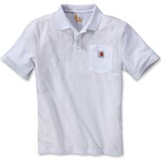 Løs - S Polotrøjer Carhartt Contractor's Work Pocket Polo - White