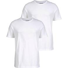Jack & Jones Herre - S Overdele Jack & Jones T-Shirt 2-pack - White/White