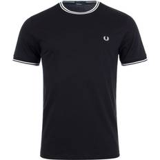 Fred Perry Sort Tøj Fred Perry Twin Tipped T-shirt - Black/Snow White