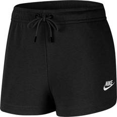 26 - Bomuld - XS Shorts Nike Women's Sportswear Essential French Terry Shorts - Black/White