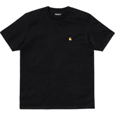 Løs - S T-shirts Carhartt S/S Chase T-shirt - Black/Gold