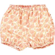 74 - Pink Badebukser Wheat Ruffles Nappy Pants - Rose Flowers (5041d-282-2475)