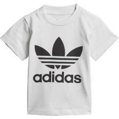 Adidas 86 Overdele adidas Infant Trefoil T-shirt - White/Black (DV2828)