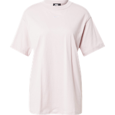 32 - Bomuld - Pink Overdele Nike Women's Sportswear Essential Oversized Short-Sleeve Top - Beige/White