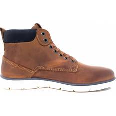 7 - Herre - Nubuck Støvler Jack & Jones Cognac Leather Boots - Brown/Brandy Brown