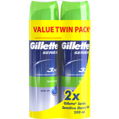 Gillette Series Sensitive Shave Gel 200ml 2-pack
