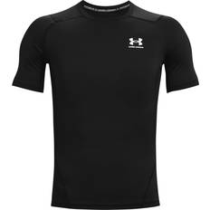 Fitness - Herre - L Tøj Under Armour Men's HeatGear Short Sleeve T-shirt - Black/White