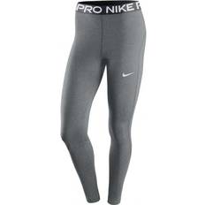 Nike Dame - Fitness - Træningstøj Tights Nike Pro Mid Rise Leggings Women - Gunsmoke/Heather/Black/White