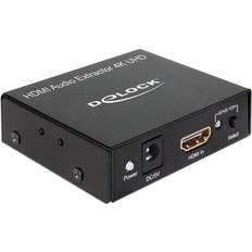 DeLock Kabeladaptere Kabler DeLock HDMI Audio Extractor HDMI - HDMI/Optical/Coaxial/3.5mm Adapter F-F