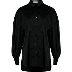 Dame - Nylon - Sort Skjorter Noella Tate Cotton Poplin Shirt - Black