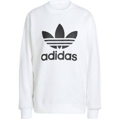8 - Herre - Rund hals Sweatere adidas Women's Trefoil Crew Sweatshirt - White