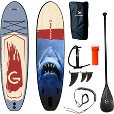 Grå Paddleboards GoRunner Shark Sampak SUP Set 320cm
